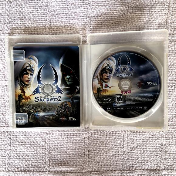Fallen Angel Sacred 2 PS3 PlayStation 3 Complete CIB Ascaron CDV Mature 2009 - Picture 2 of 4